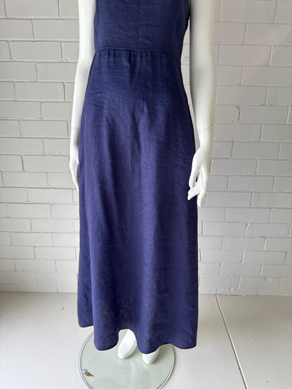 Max Mara Navy Sleeveless Midi Dress NWT Italian Designer- Size EU38