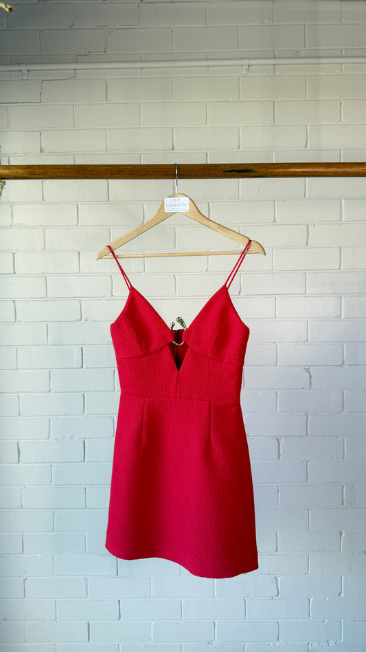 Rebecca Vallance Romy Mini Dress Red Size 8 – Like New Cocktail Party Designer