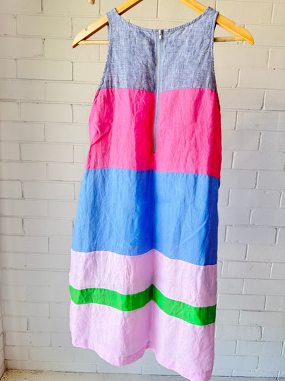 Alessandra Picnic Linen Dress- XS