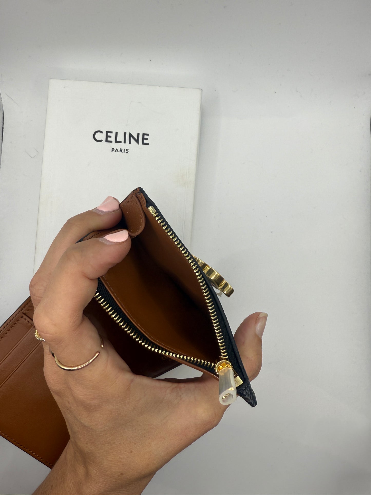 Celine Fine Strap Wallet Nino In Triomphe Canvas NWT