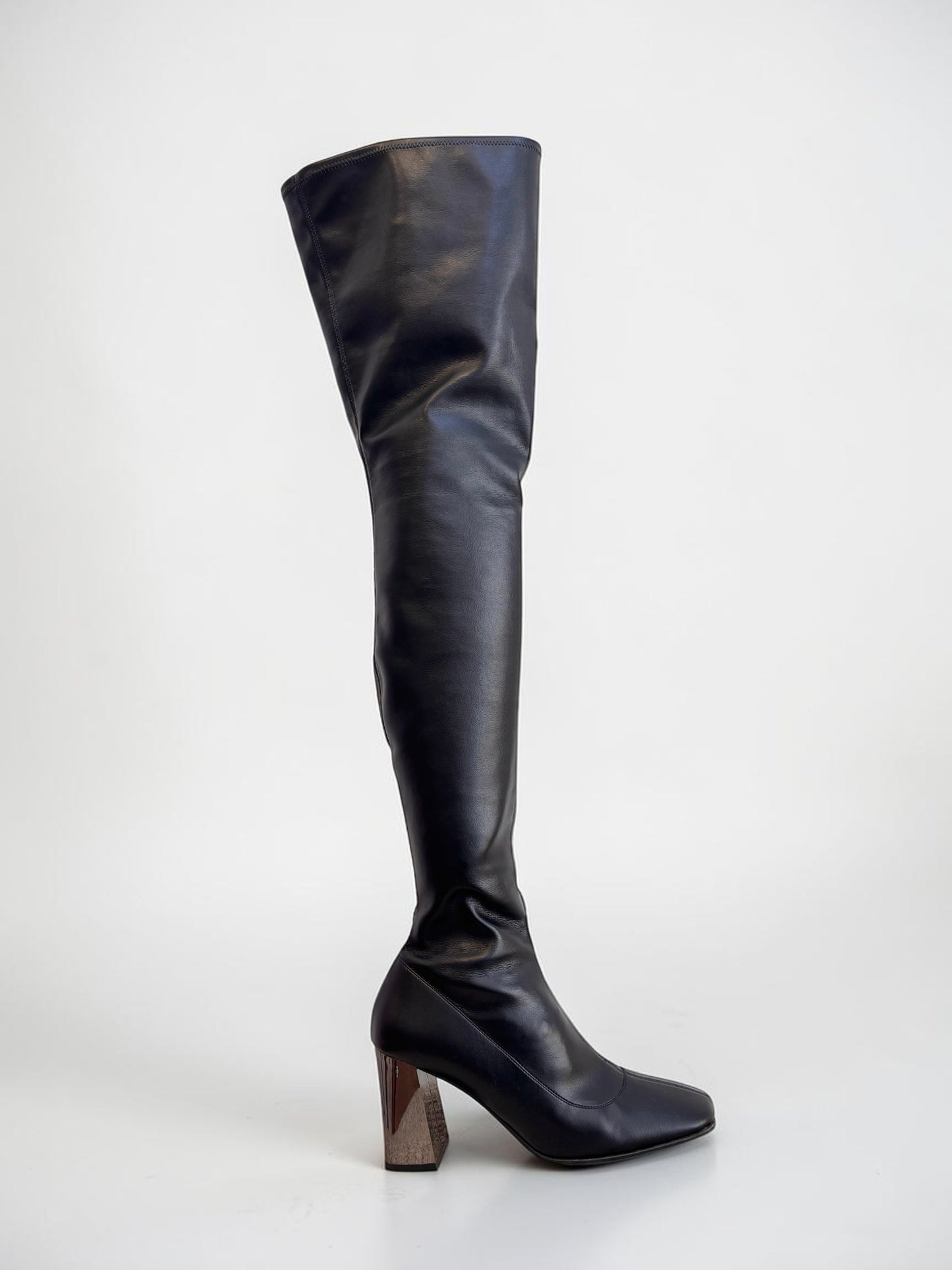 Sergio Rossi Over the knee leather boots - 40