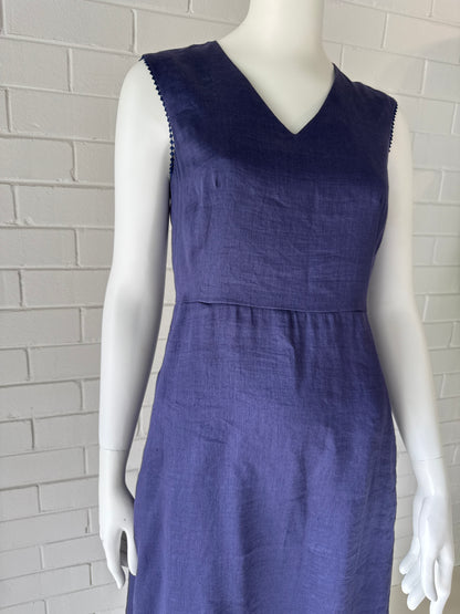 Max Mara Navy Sleeveless Midi Dress NWT Italian Designer- Size EU38