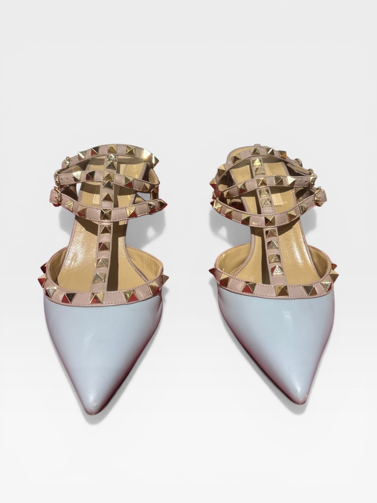 Valentino Garavani Rockstud Pointed Toe Caged Pumps