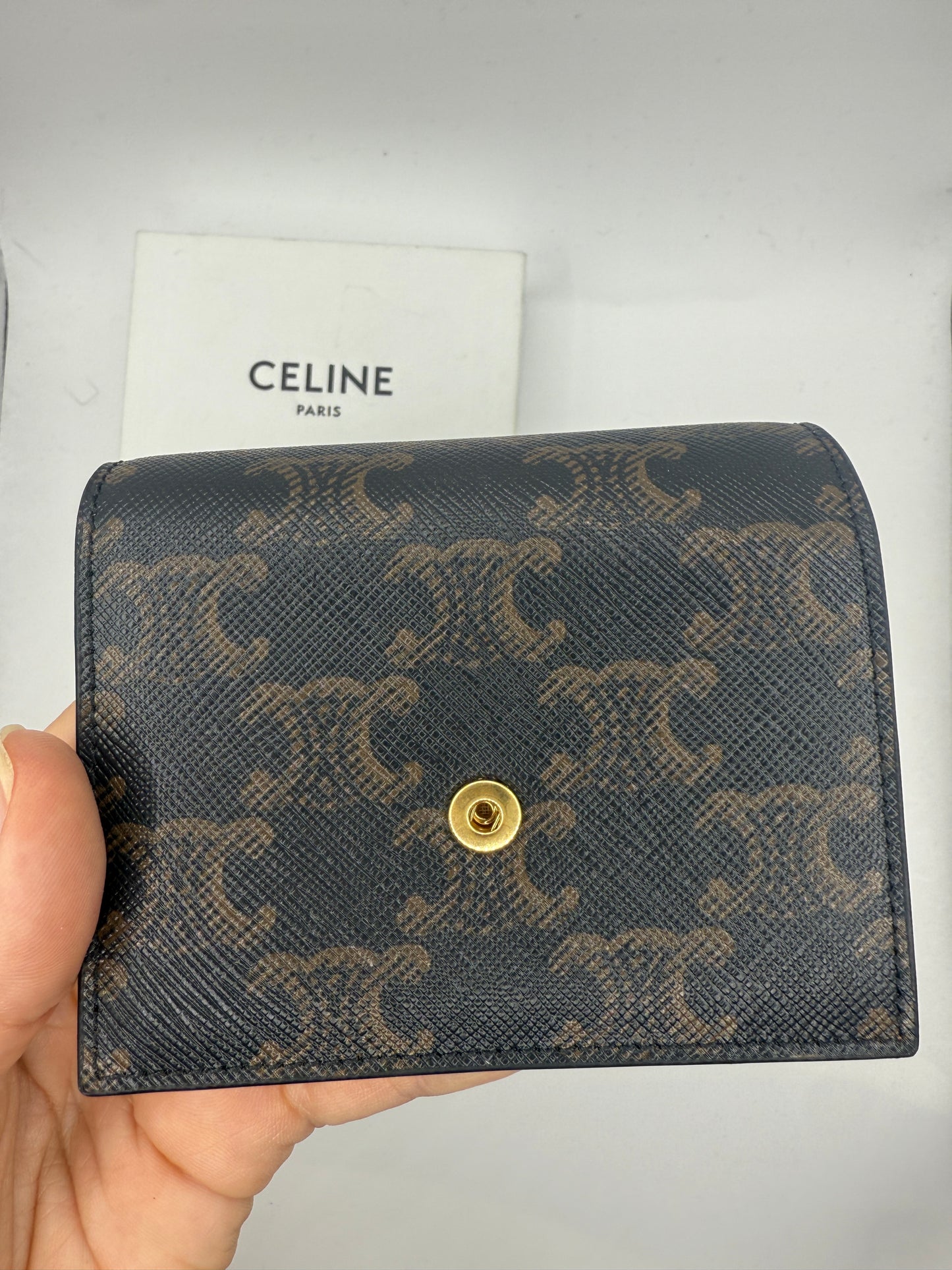 Celine Fine Strap Wallet Nino In Triomphe Canvas NWT