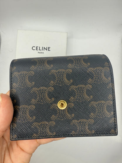 Celine Fine Strap Wallet Nino In Triomphe Canvas NWT