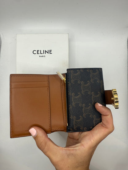 Celine Fine Strap Wallet Nino In Triomphe Canvas NWT