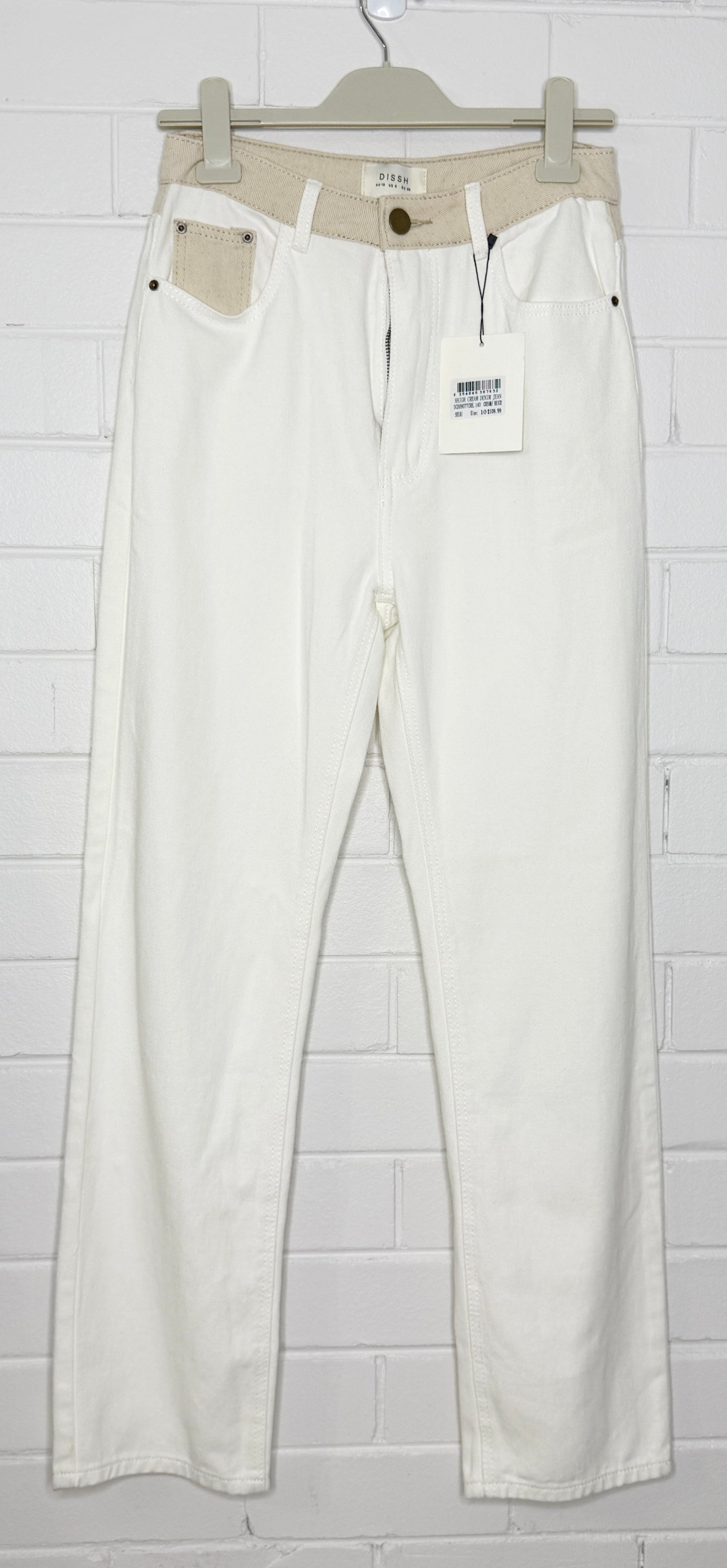 DISSH CREAM DENIM JEANS