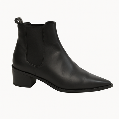 Acne Studios Black Leather Chelsea Boots – Pointed Toe Ankle Boots- Size 40