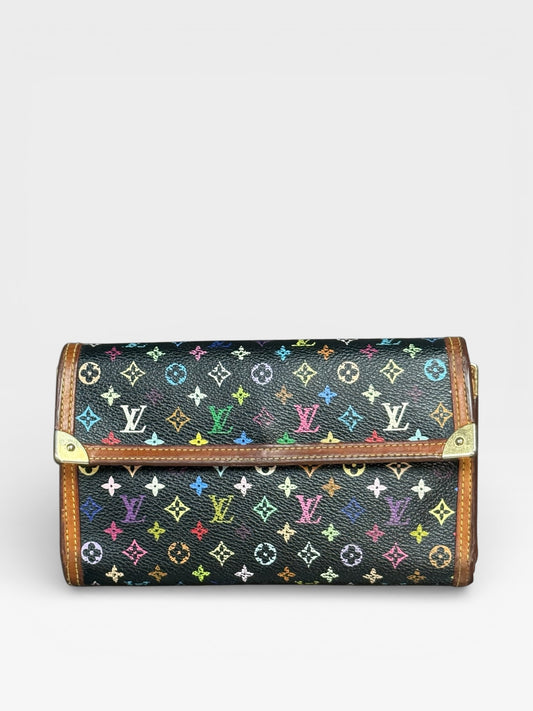 Luxurious Louis Vuitton Tasaki Murakami Tressor Wallet - Meticulously Maintained