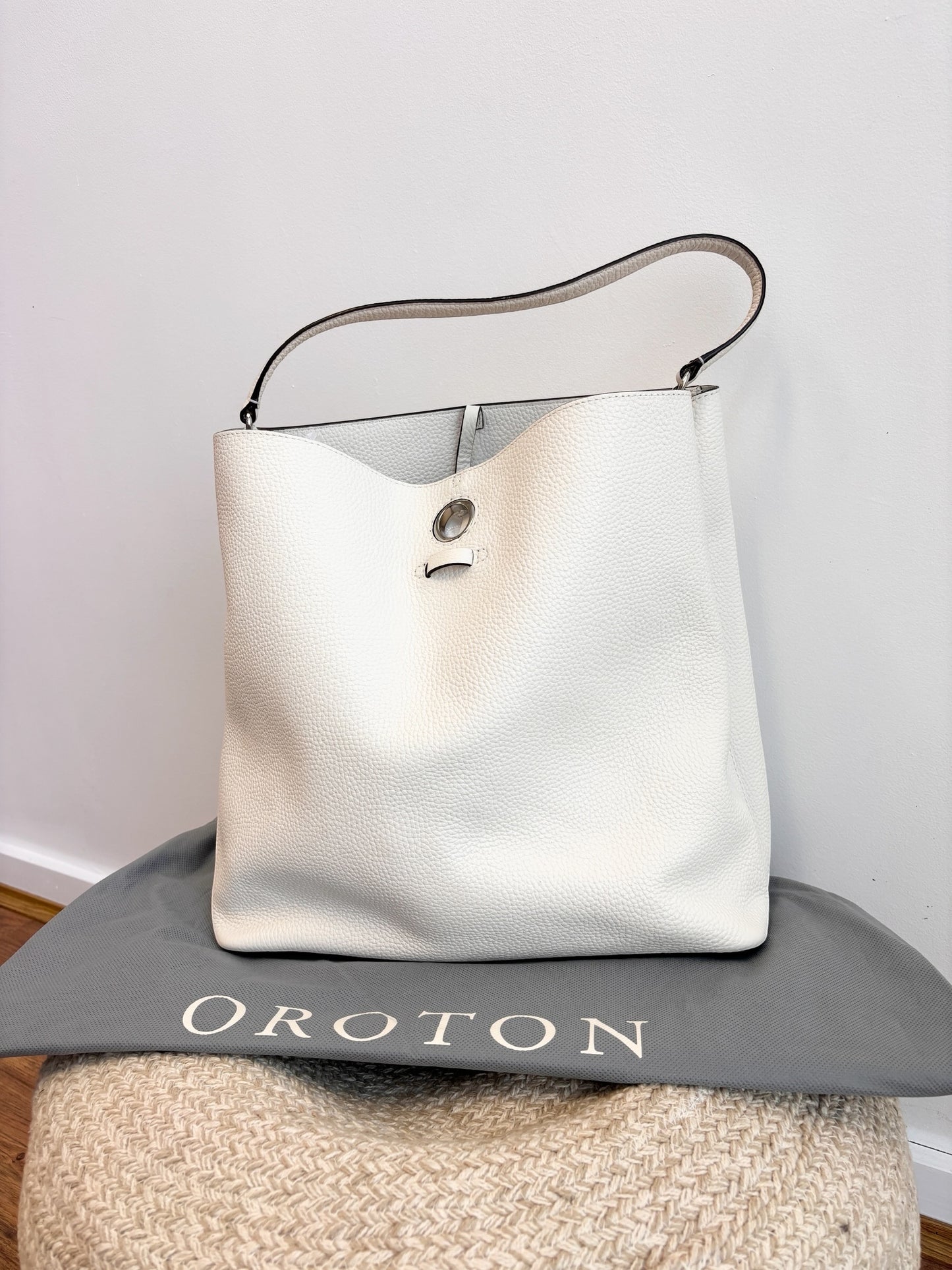 Oroton Hockney HOBO Cream