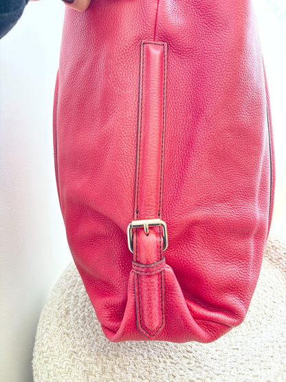 Oroton Large Red Leather Tote
