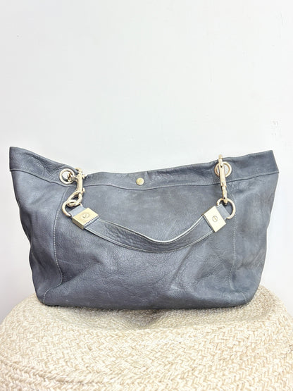 Jimmy Choo Large Grey Leather Tote