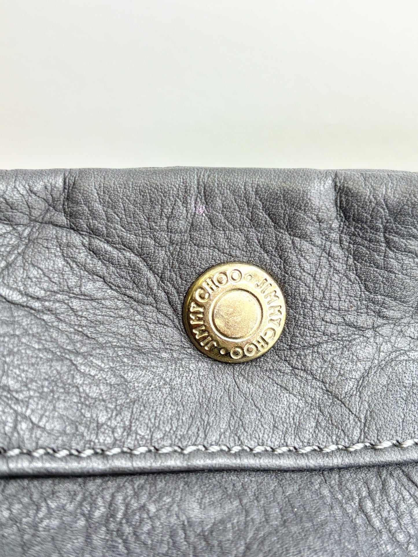 Jimmy Choo Large Grey Leather Tote
