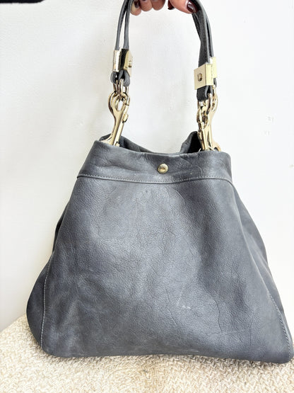 Jimmy Choo Large Grey Leather Tote