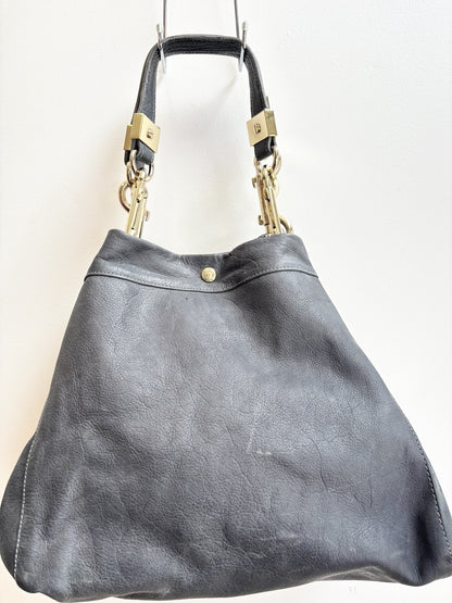 Jimmy Choo Large Grey Leather Tote