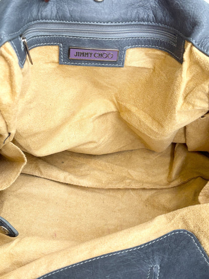 Jimmy Choo Large Grey Leather Tote