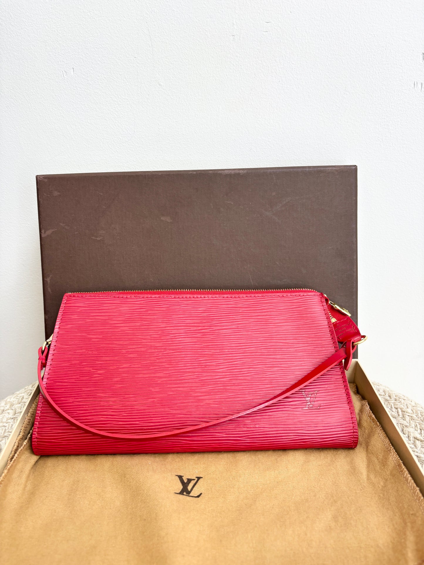 Louis Vuitton Red Epi Pochette