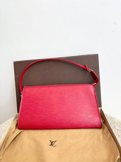 Louis Vuitton Red Epi Pochette