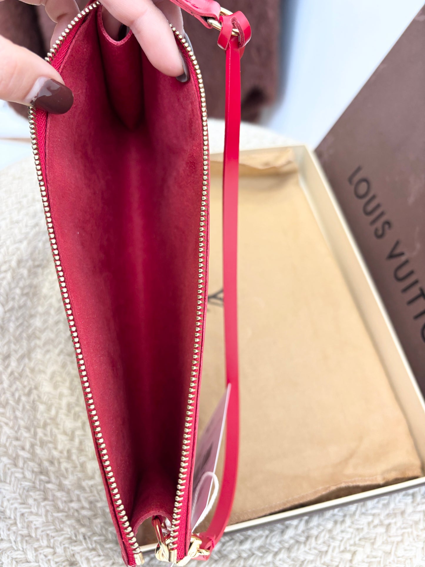 Louis Vuitton Red Epi Pochette