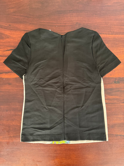 Zimmermann Rising Garland Top – Floral Silk Blouse, Short Sleeve, NWT- Size 0