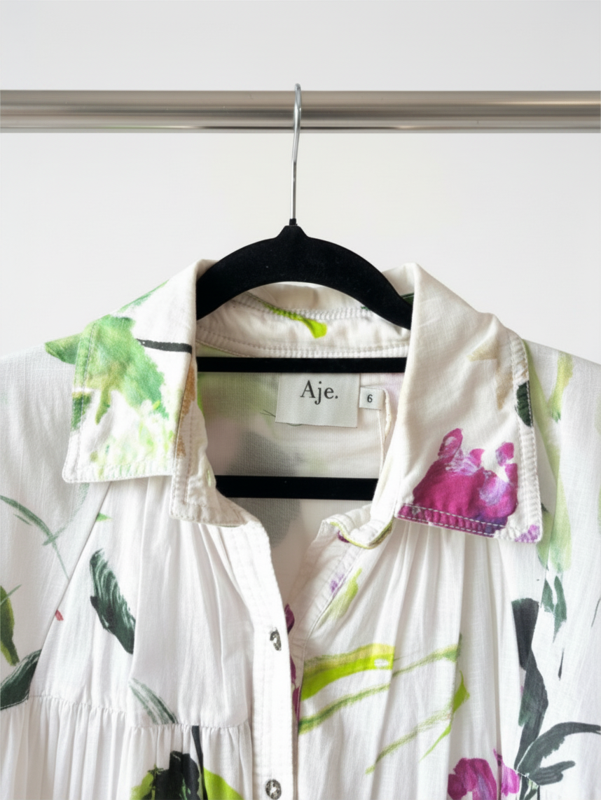 Aje Pablo Smock Floral Dress — 6
