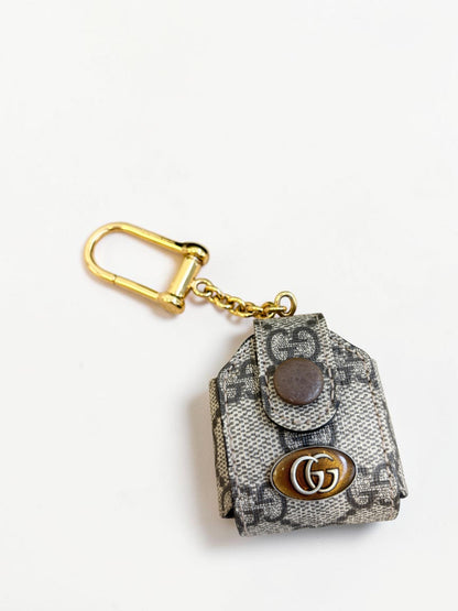 Gucci Ophidia GG Supreme AirPods Case Keychain