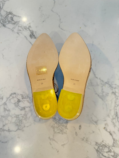 Simone Rocha Python-Embossed Lace-Up Shoes – Chunky Platform- Size 36