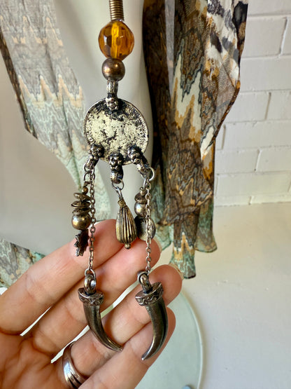 Camilla Nomadic Nymph Embellished Mini Dress Size S Chiffon Overlay