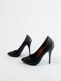 Alexander McQueen lambskin studded pumps black- 40