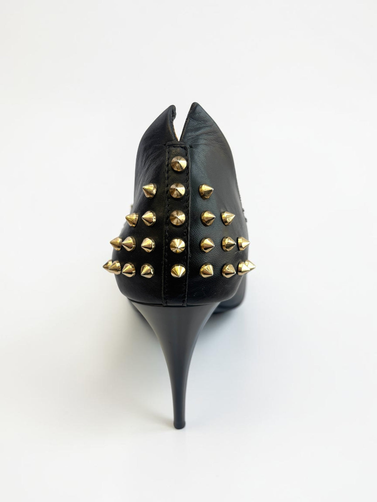 Alexander McQueen lambskin studded pumps black- 40