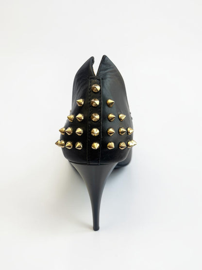 Alexander McQueen lambskin studded pumps black- 40