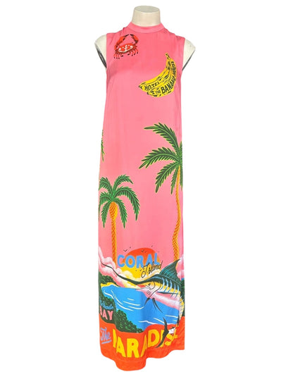 Alemais Paradiso Silk Midi Dress- Size 8-10