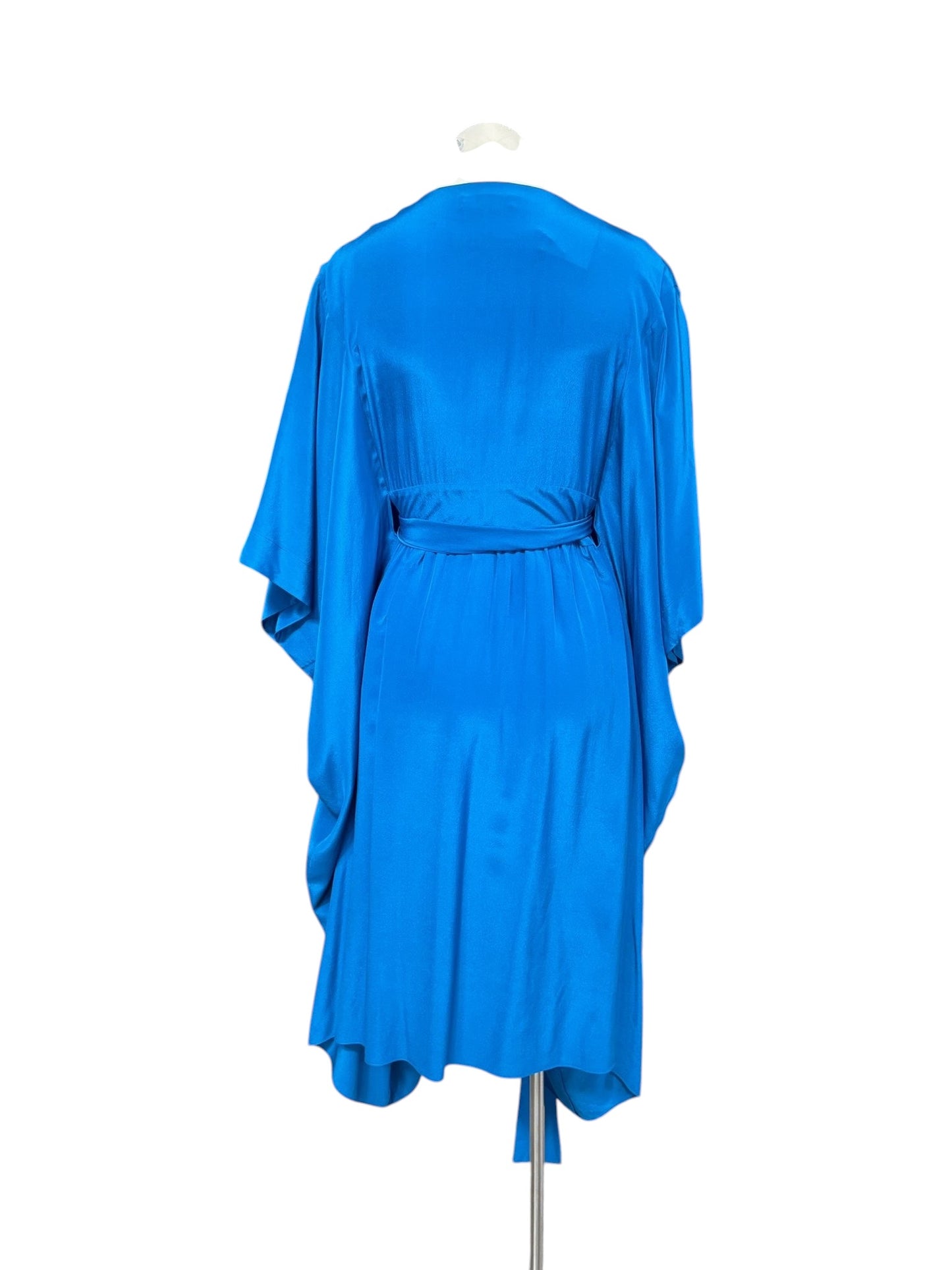 Megan Park Ocean Blue Decorated V-Neck Dress