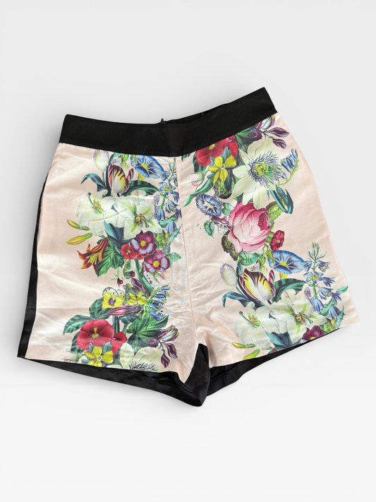 Zimmermann Rising Garland Shorts – Floral Silk, High-Waisted, NWT- Size 1