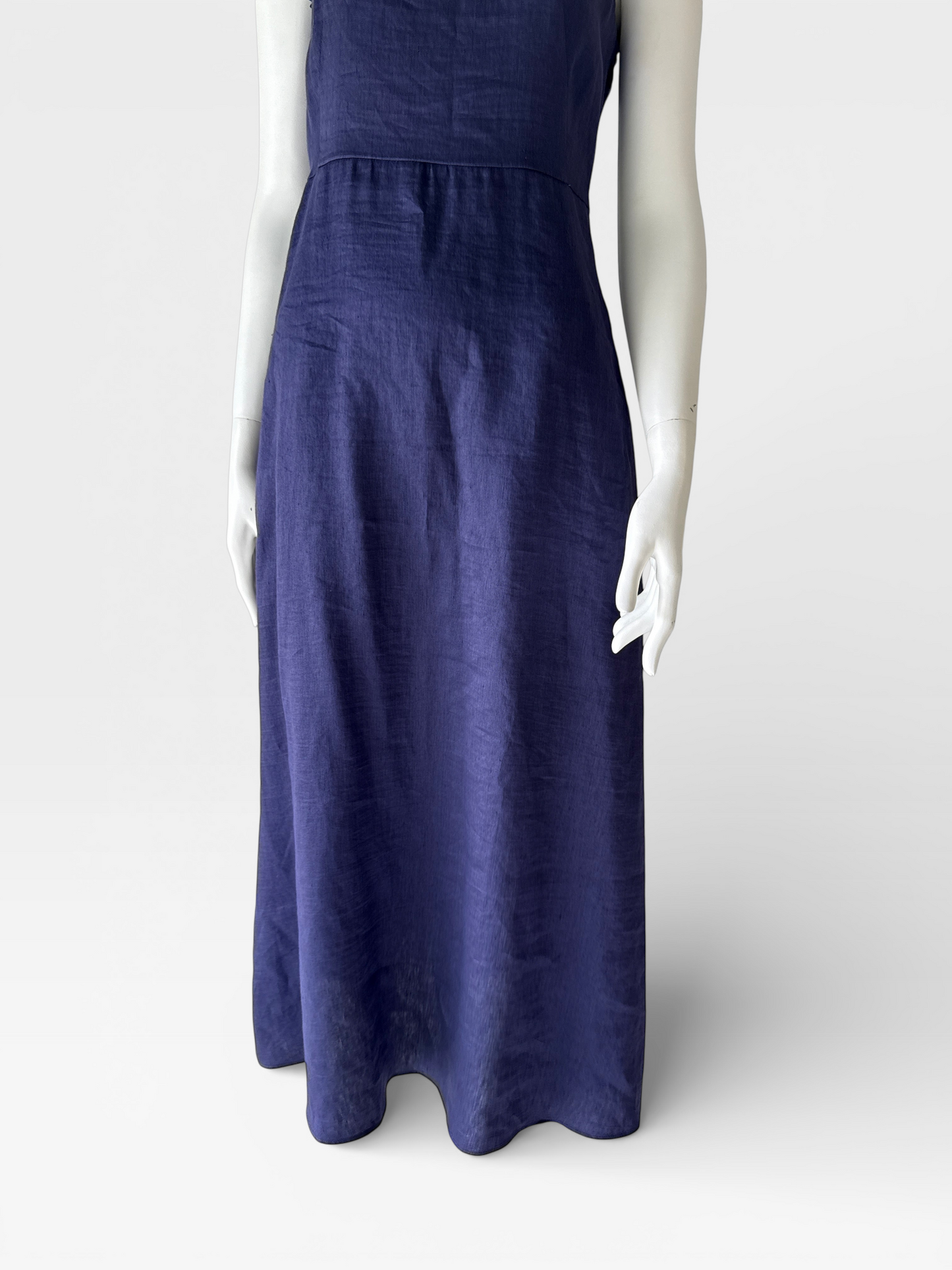 Max Mara Navy Sleeveless Midi Dress NWT Italian Designer- Size EU38
