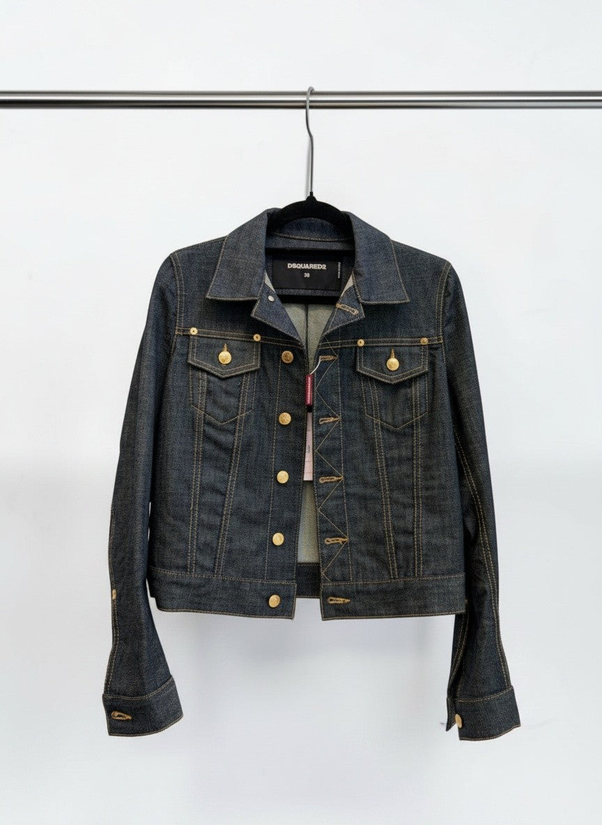 Dsquared2 Dark Wash Denim Jacket — Size 38/S