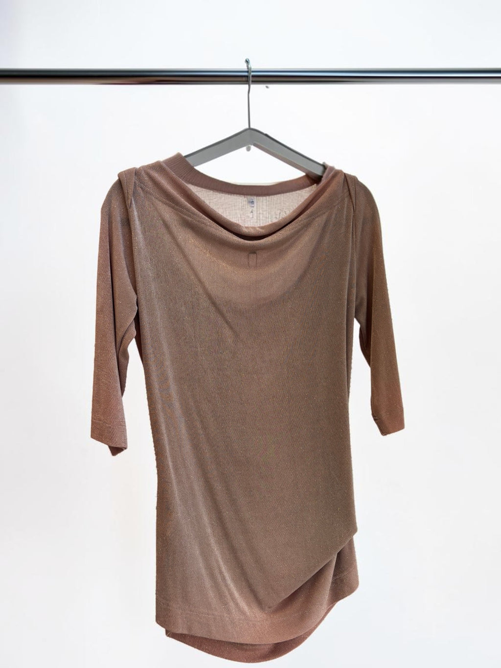 Vivienne Westwood Anglomania Pink Glitter Off-Shoulder Top — Size XL