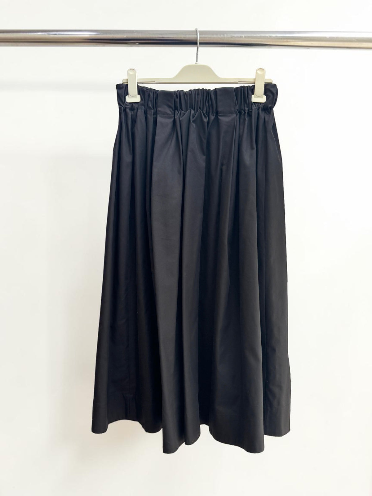 Scanlan Theodore Cotton Midi Skirt in Black size 8