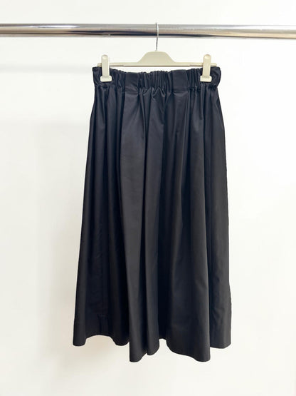 Scanlan Theodore Cotton Midi Skirt in Black size 8
