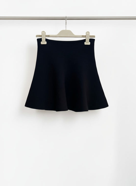 Scanlan Theodore Crepe Knit Peplum Skirt - XS