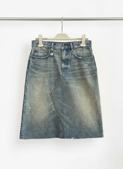 R13 Jesse Denim Skirt in Clinton Blue — Size 27