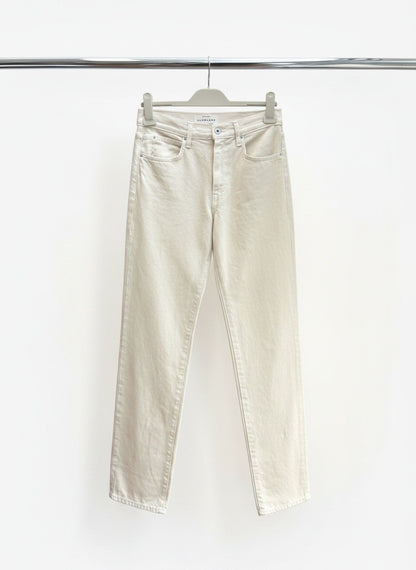 SLVRLAKE London Straight-Leg Jean in Ecru — 27