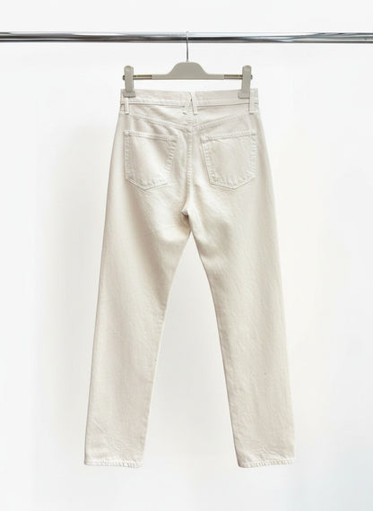 SLVRLAKE London Straight-Leg Jean in Ecru — 27