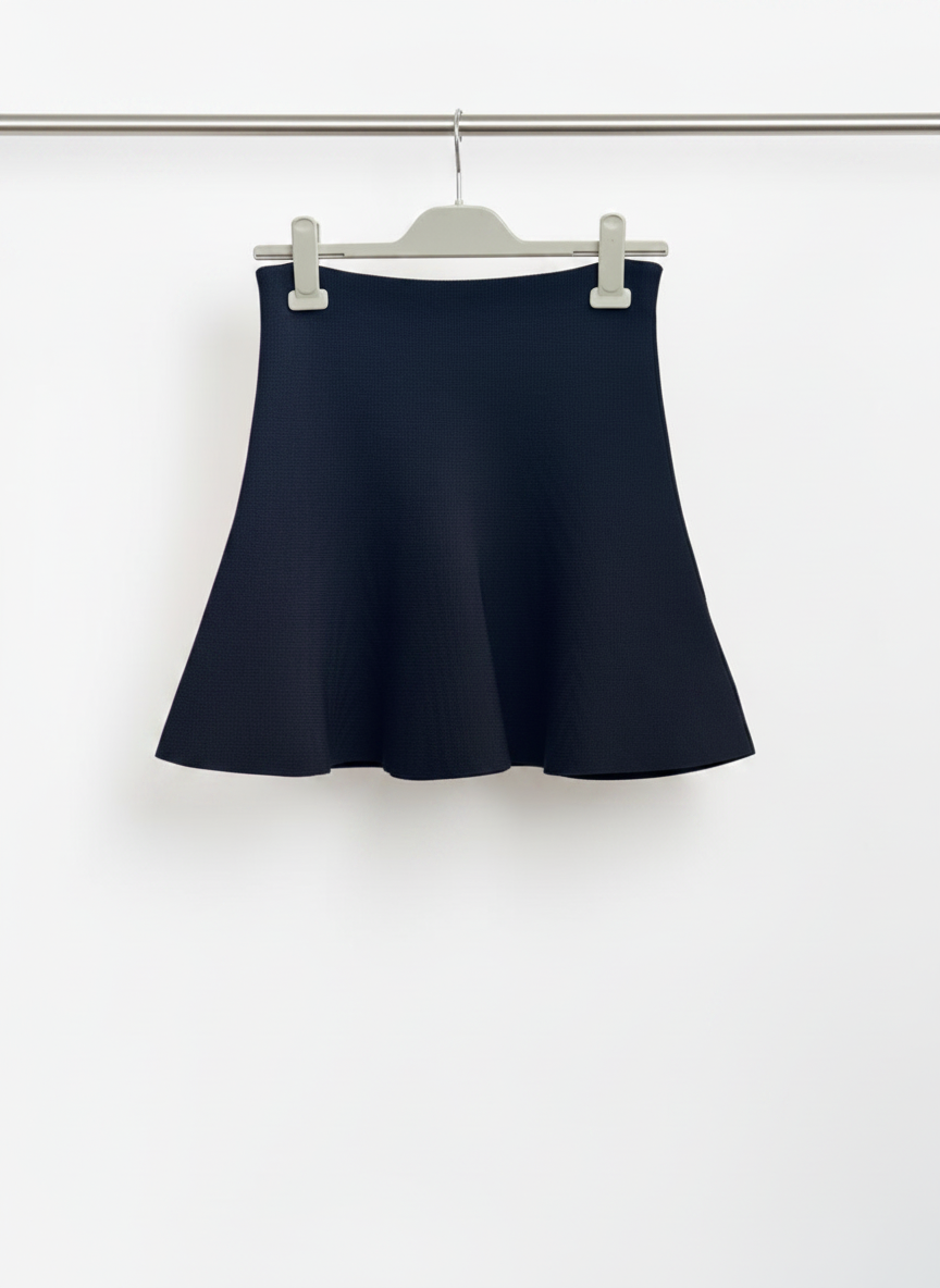 Scanlan Theodore Crepe Knit Peplum Skirt - XS
