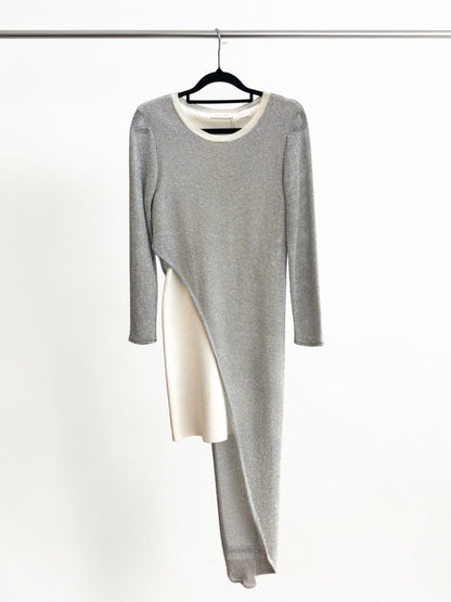 Sass & Bide Kiss the Sky Metallic Silver Dress — Size XXS/S