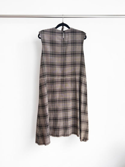 Scanlan Theodore Plaid Dress in Brown size 10