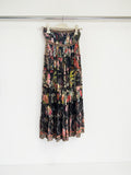 Camilla Hampton Hive Silk Tiered Midi Skirt — Size XS