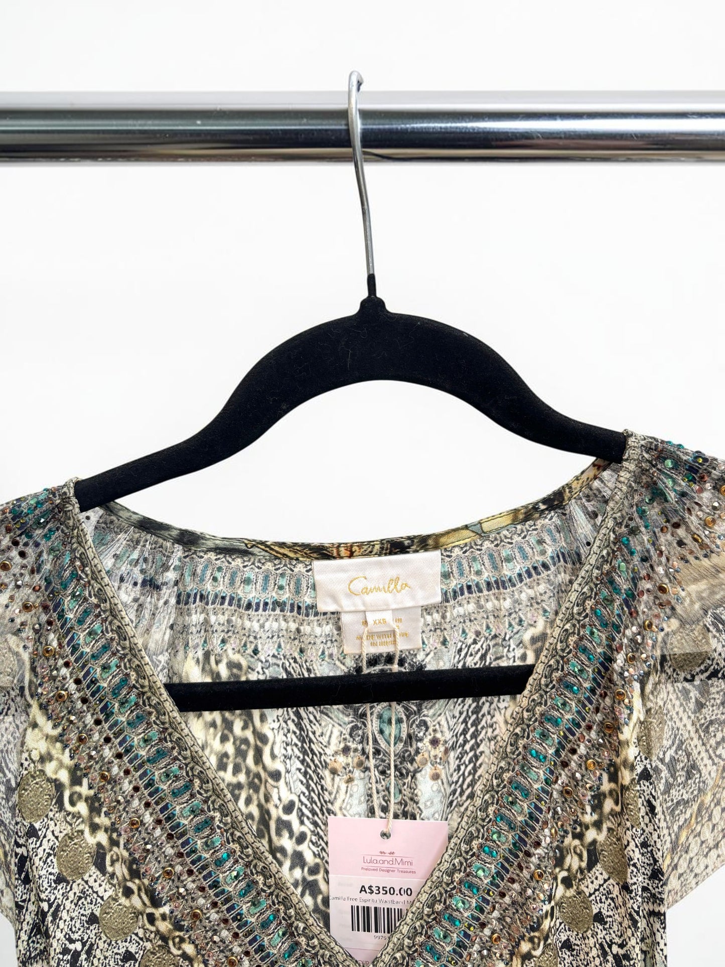 Camilla Free Espiritu Silk Maxi Dress — Size XXS