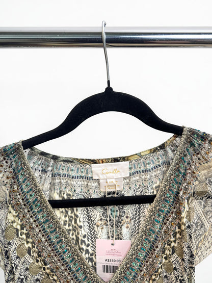 Camilla Free Espiritu Silk Maxi Dress — Size XXS