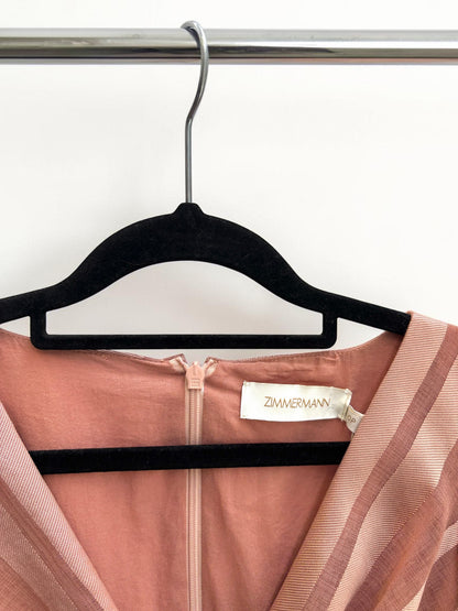Zimmerman Ballet Pink Burnout Sunray Dress- Petite OP